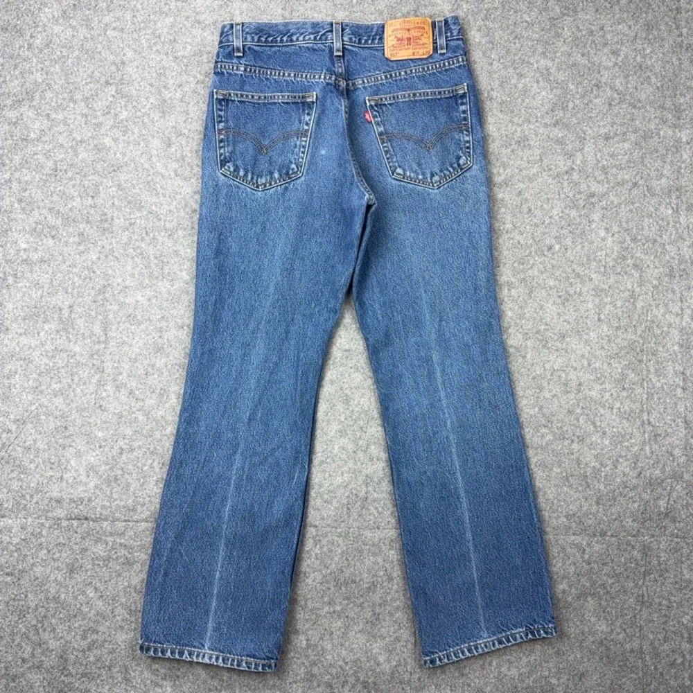 VTG Levi's‎ Jeans Mens 34x30 Blue 517 Bootcut Faded Denim Pants Western Y2K